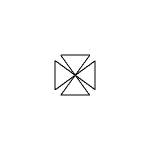 Symbol: valves - four way