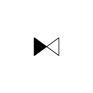 Symbol: zawory - zawór zwrotny 2