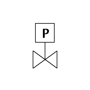 Symbol: valves - pilot valve