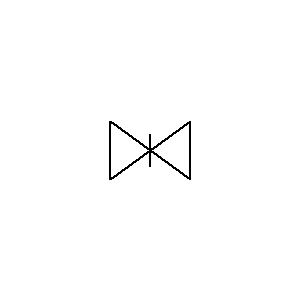 Symbol: zawory - zawór iglicowy