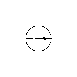 Symbol: mosfet (igfet) - 2 zubożenie bramek P