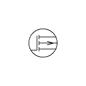 Symbol: mosfet (igfet) - wzbogacenie P