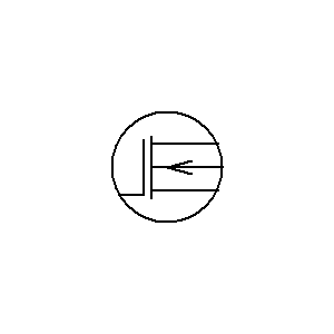 Symbol: mosfet (igfet) - zubożenie N