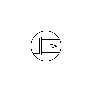 Symbol: mosfet (igfet) - wyczerpanie P