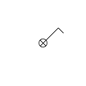Symbol: devices - przełącznik jednobiegunowy z sygnałem