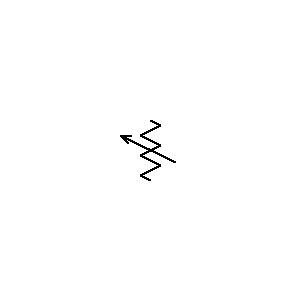 Symbol: resistors (ansi) - adjustable resistor