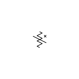 Symbol: resistors (ansi) - magnetoresistor