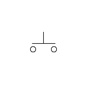 Symbol: przełączniki - Przycisk NO