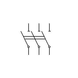 Symbol: odłącznik - Rozłącznik 3P