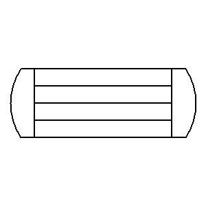 Symbol: wymienniki ciepła - wymiennik ciepła z wiązką rur