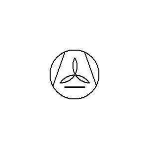 Symbol: sprężarki, pompy, dmuchawy, wentylatory - wentylator promieniowy