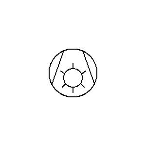 Symbol: sprężarki, pompy, dmuchawy, wentylatory - pompa cieczy
