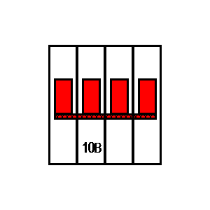 Symbol: wyłączniki automatyczne - LSN10B3+N