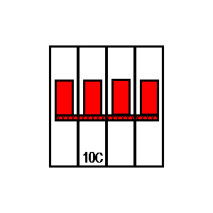 Symbol: wyłączniki automatyczne - LSN10C3+N