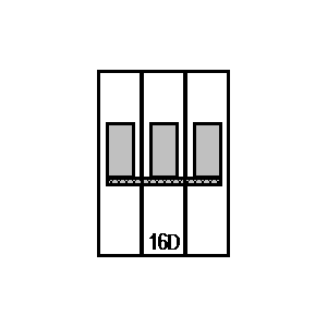 Symbol: wyłączniki automatyczne - LSN16D3p