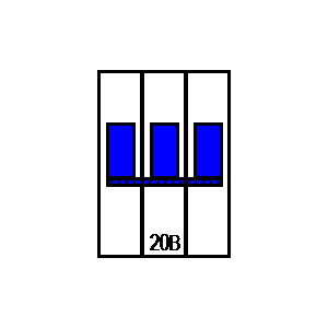 Symbol: wyłączniki automatyczne - LSN20B3p