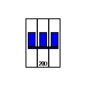 Symbol: wyłączniki automatyczne - LSN20D3p