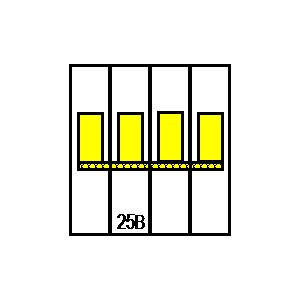 Symbol: wyłączniki automatyczne - LSN25B3+N