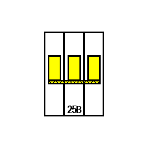 Symbol: wyłączniki automatyczne - LSN25B3p