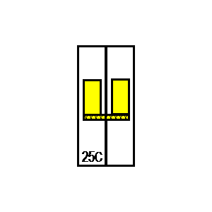 Symbol: wyłączniki automatyczne - LSN25C1+N