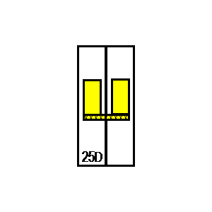 Symbol: wyłączniki automatyczne - LSN25D1+N
