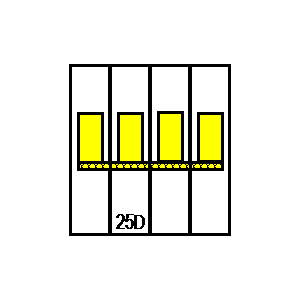 Symbol: wyłączniki automatyczne - LSN25D3+N