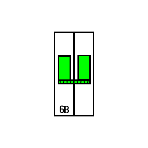 Symbol: wyłączniki automatyczne - LSN6B1+N