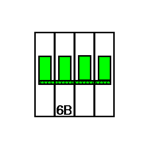 Symbol: wyłączniki automatyczne - LSN6B3+N