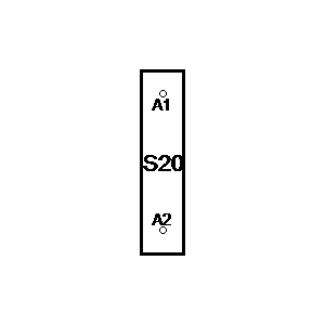 Symbol: przekaźniki - styczniki - S20