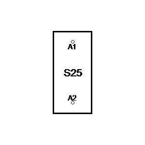 Symbol: przekaźniki - styczniki - S25