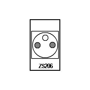 Symbol: szyny zbiorcze - ZS206