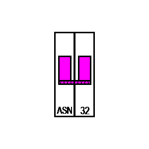 Symbol: przełączniki - ASN32_1+N