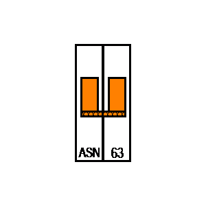 Symbol: przełączniki - ASN63_1+N