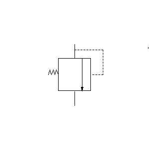 Symbol: hydraulics - Over Pressure Relief Valve1