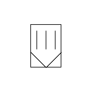 Symbol: filtry - wypełniony filtr stały