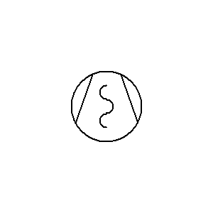 Symbol: sprężarki, pompy, dmuchawy, wentylatory - pompa z silnikiem spiralnym
