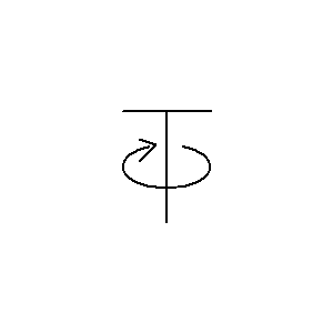 Symbol: urządzenia do redukcji, napełniania i dystrybucji - tarcza obrotowa