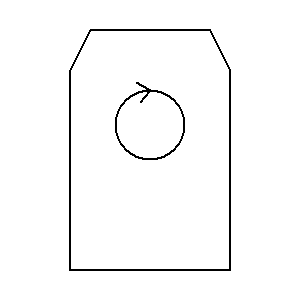 Symbol: suszarki - suszarka obrotowa (z bębnem obrotowym)