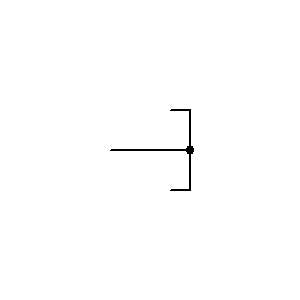 Symbol: pojedyncze i podwójne bramki - zwarcie