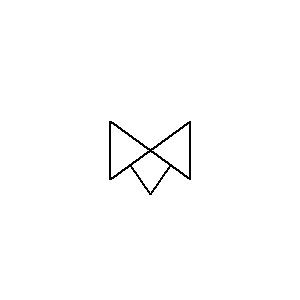 Symbol: zawory - zawór sterujący