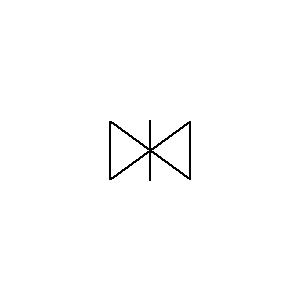 Symbol: zawory odcinające - shoupe