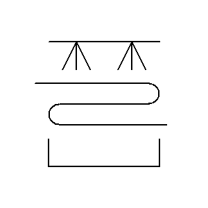 Symbol: wymienniki ciepła - chłodnica prysznicowa