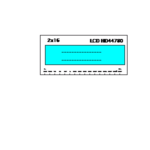 Symbol: electronice - LCD HD44780