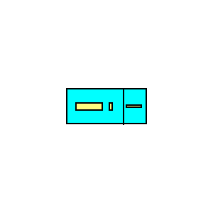 Symbol: clamps - WAGO niebieski