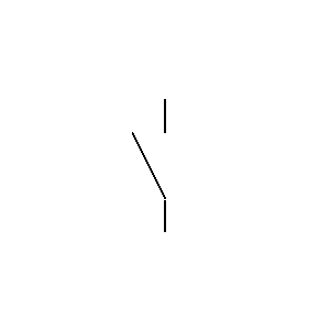 Symbol: przełączniki - styk przełączający