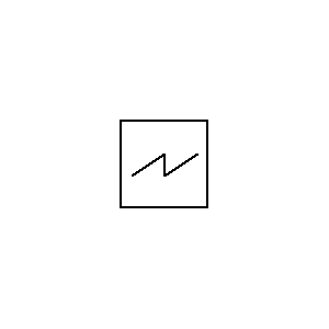 Symbol: przyrządy pomiarowe - oscylograf