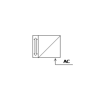 Symbol: sensors - Czujnik zasilany prądem przemiennym