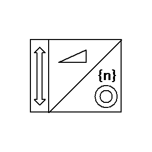 Symbol: sensors - Ręcznie sterowany ściemniacz {n} kanał