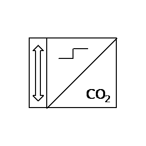 Symbol: sensors - czujnik dymu