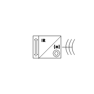 Symbol: sensors - Kanał odbiornika podczerwieni {n}